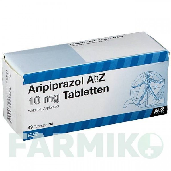 АРІПІПРАЗОЛ (ARIPIPRAZOL) 10 мг таблетки 49 шт - Арипіпразол ABZ PHARMA
