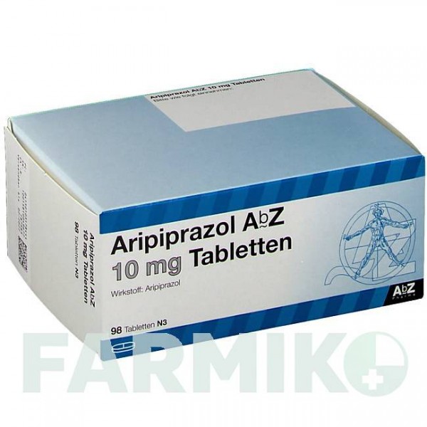 АРІПІПРАЗОЛ (ARIPIPRAZOL) 10 мг таблетки 98 шт - Арипіпразол ABZ PHARMA