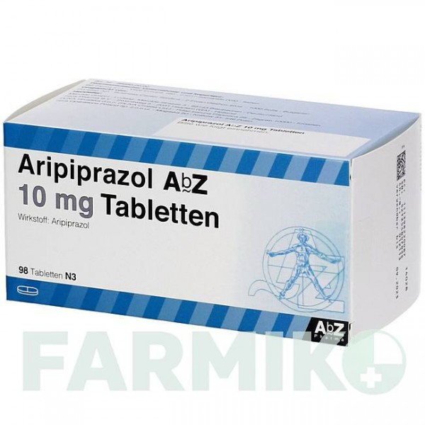 АРІПІПРАЗОЛ (ARIPIPRAZOL) 10 мг таблетки 98 шт - Арипіпразол BB FARMA