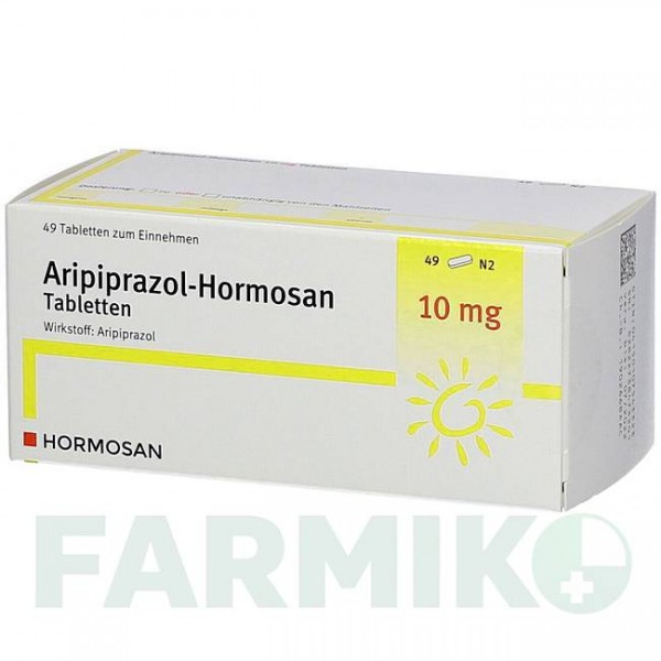 АРІПІПРАЗОЛ (ARIPIPRAZOL) 10 мг таблетки 49 шт - Арипіпразол HORMOSAN PHARMA