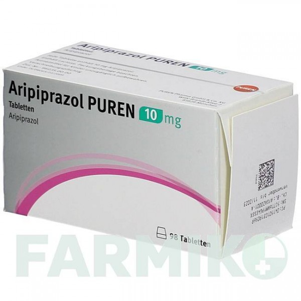 АРИПИПРАЗОЛ (ARIPIPRAZOL) 10 мг таблетки 49 шт - Арипипразол PUREN PHARMA