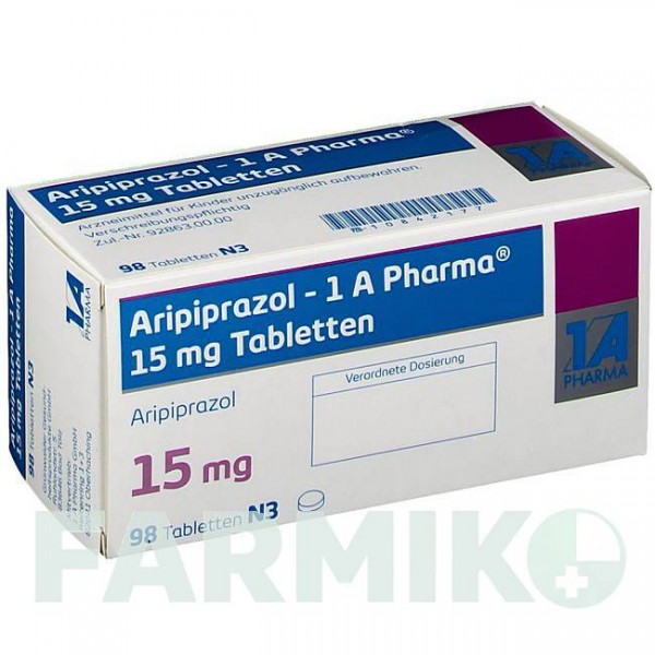 АРИПИПРАЗОЛ (ARIPIPRAZOL) 15 мг таблетки 49 шт - Арипипразол 1 A PHARMA