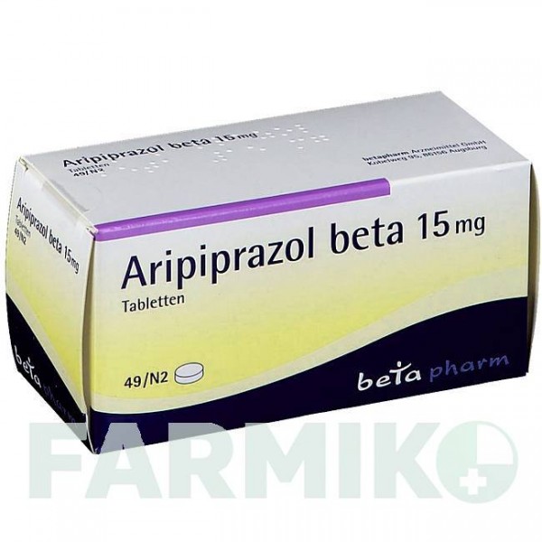 АРИПИПРАЗОЛ (ARIPIPRAZOL) 15 мг таблетки 49 шт - Арипипразол BETAPHARM