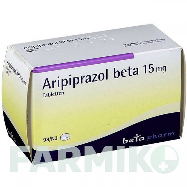 АРИПИПРАЗОЛ (ARIPIPRAZOL) 15 мг таблетки 98 шт - Арипипразол BETAPHARM