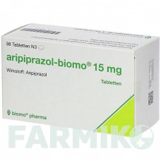 АРИПИПРАЗОЛ (ARIPIPRAZOL) 15 мг таблетки 98 шт - Арипипразол BIOMO PHARMA