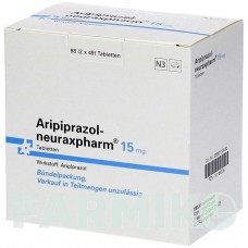 АРІПІПРАЗОЛ (ARIPIPRAZOL) 15 мг таблетки 98 шт - Арипіпразол NEURAXPHARM