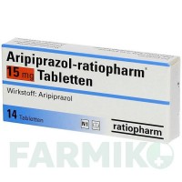 АРІПІПРАЗОЛ (ARIPIPRAZOL) 15 мг таблетки 14 шт - Арипіпразол RATIOPHARM