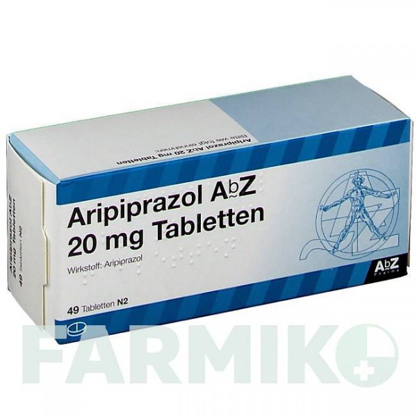 АРИПИПРАЗОЛ (ARIPIPRAZOL) 20 мг таблетки 14 шт - Арипипразол ABZ PHARMA