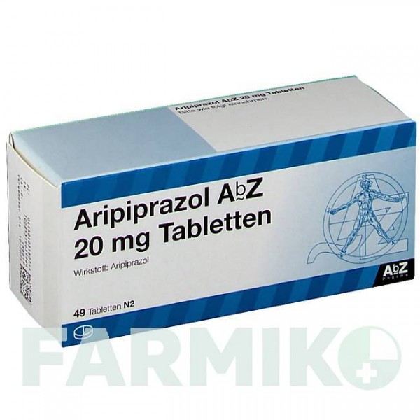 АРІПІПРАЗОЛ (ARIPIPRAZOL) 20 мг таблетки 49 шт - Арипіпразол ABZ PHARMA