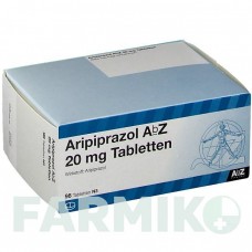 АРИПИПРАЗОЛ (ARIPIPRAZOL) 20 мг таблетки 98 шт - Арипипразол ABZ PHARMA