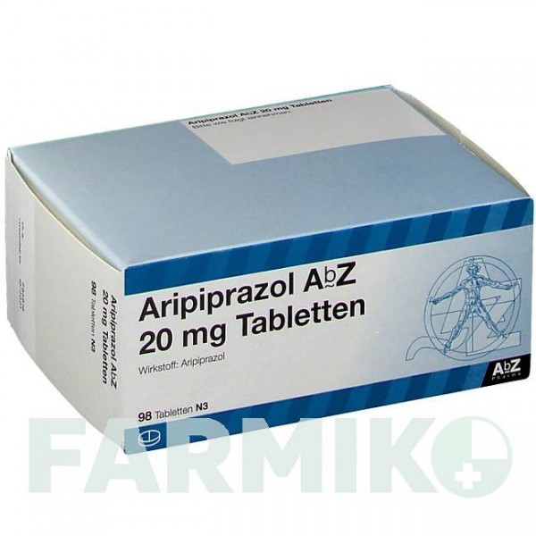 АРІПІПРАЗОЛ (ARIPIPRAZOL) 20 мг таблетки 98 шт - Арипіпразол ABZ PHARMA