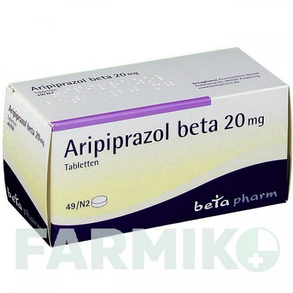 АРІПІПРАЗОЛ (ARIPIPRAZOL) 20 мг таблетки 49 шт - Арипіпразол BETAPHARM