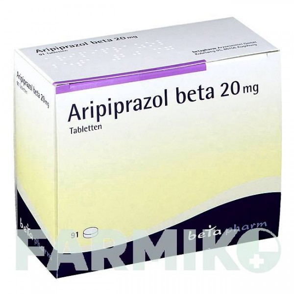 АРІПІПРАЗОЛ (ARIPIPRAZOL) 20 мг таблетки 91 шт - Арипіпразол BETAPHARM