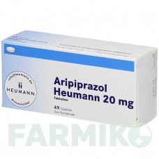 АРИПИПРАЗОЛ (ARIPIPRAZOL) 20 мг таблетки 49 шт - Арипипразол HEUMANN PHARMA