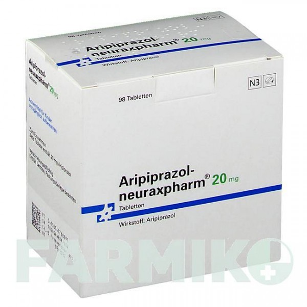 АРІПІПРАЗОЛ (ARIPIPRAZOL) 20 мг таблетки 49 шт - Арипіпразол NEURAXPHARM