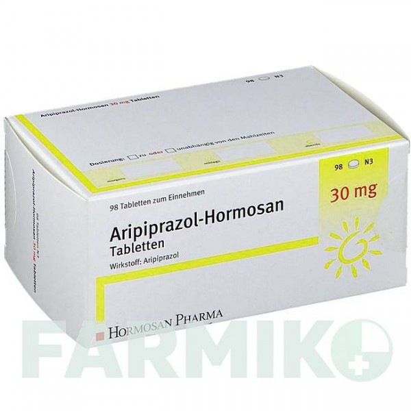 АРІПІПРАЗОЛ (ARIPIPRAZOL) 30 мг таблетки 49 шт - Арипіпразол HORMOSAN PHARMA