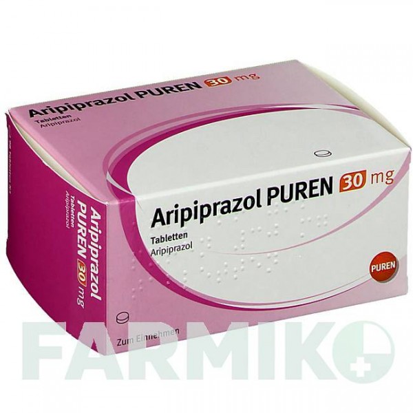 АРИПИПРАЗОЛ (ARIPIPRAZOL) 30 мг таблетки 49 шт - Арипипразол PUREN PHARMA