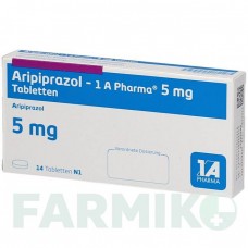 АРИПИПРАЗОЛ (ARIPIPRAZOL) 5 мг таблетки 14 шт - Арипипразол 1 A PHARMA
