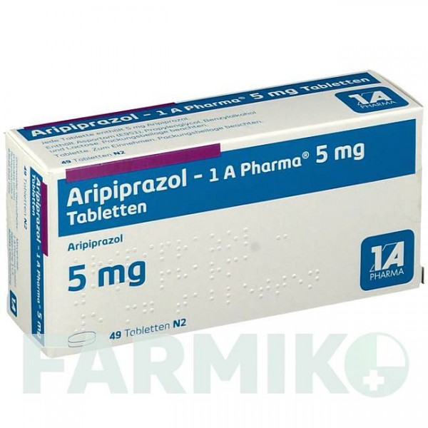 АРІПІПРАЗОЛ (ARIPIPRAZOL) 5 мг таблетки 49 шт - Арипіпразол 1 A PHARMA