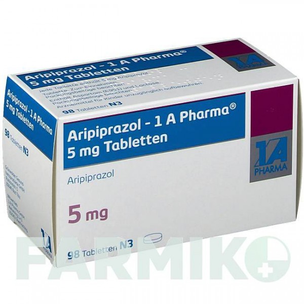 АРІПІПРАЗОЛ (ARIPIPRAZOL) 5 мг таблетки 98 шт - Арипіпразол 1 A PHARMA