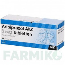 АРИПИПРАЗОЛ (ARIPIPRAZOL) 5 мг таблетки 49 шт - Арипипразол ABZ PHARMA
