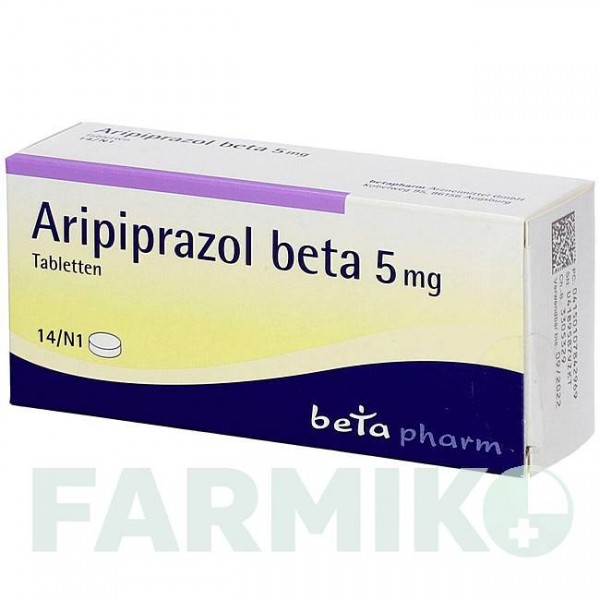 АРИПИПРАЗОЛ (ARIPIPRAZOL) 5 мг таблетки 14 шт - Арипипразол BETAPHARM