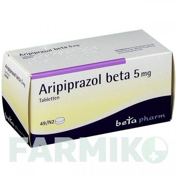 АРИПИПРАЗОЛ (ARIPIPRAZOL) 5 мг таблетки 49 шт - Арипипразол BETAPHARM