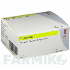 АРИПИПРАЗОЛ (ARIPIPRAZOL) 5 мг таблетки 98 шт - Арипипразол GLENMARK