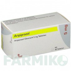 АРИПИПРАЗОЛ (ARIPIPRAZOL) 5 мг таблетки 49 шт - Арипипразол GLENMARK