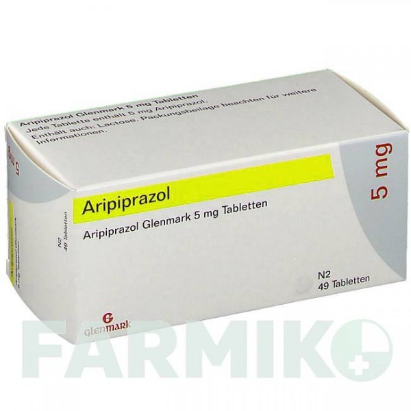 АРИПИПРАЗОЛ (ARIPIPRAZOL) 5 мг таблетки 49 шт - Арипипразол GLENMARK