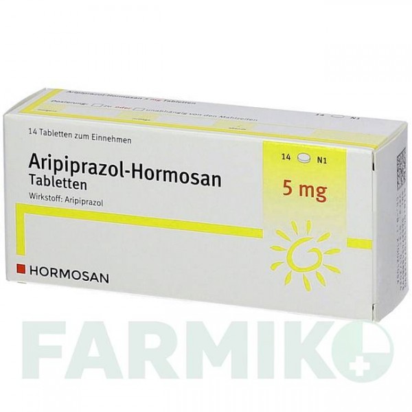 АРІПІПРАЗОЛ (ARIPIPRAZOL) 5 мг таблетки 14 шт - Арипіпразол HORMOSAN PHARMA