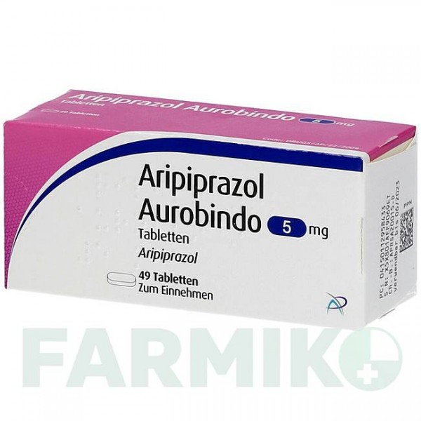 АРИПИПРАЗОЛ (ARIPIPRAZOL) 5 мг таблетки 49 шт - Арипипразол PUREN PHARMA