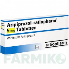 АРІПІПРАЗОЛ (ARIPIPRAZOL) 5 мг таблетки 98 шт - Арипіпразол RATIOPHARM