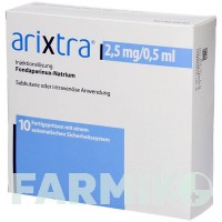 АРІКСТРА (ARIXTRA) 2,5 мг/0,5 мл розчин 10x0,5 мл - Фондапаринукс ABACUS MEDICINE