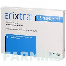 АРІКСТРА (ARIXTRA) 2,5 мг/0,5 мл розчин 7x0,5 мл - Фондапаринукс VIATRIS