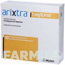 АРИКСТРА (ARIXTRA) 5 мг/0,4 мл раствор 7x0,4 мл - Фондапаринукс ABACUS MEDICINE