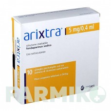АРИКСТРА (ARIXTRA) 5 мг/0,4 мл раствор 10x0,4 мл - Фондапаринукс CC PHARMA