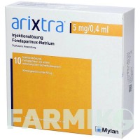 АРІКСТРА (ARIXTRA) 5 мг/0,4 мл розчин 7x0,4 мл - Фондапаринукс KOHLPHARMA
