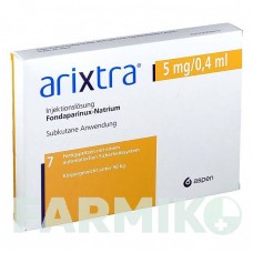 АРИКСТРА (ARIXTRA) 5 мг/0,4 мл раствор 7x0,4 мл - Фондапаринукс VIATRIS