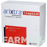 АРІКСТРА (ARIXTRA) 7,5 мг/0,6 мл розчин 7x0,6 мл - Фондапаринукс 1 0 1 CAREFARM