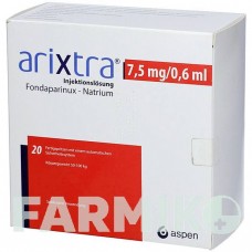 АРИКСТРА (ARIXTRA) 7,5 мг/0,6 мл раствор 20x0,6 мл - Фондапаринукс 1 0 1 CAREFARM
