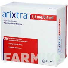 АРИКСТРА (ARIXTRA) 7,5 мг/0,6 мл раствор 20x0,6 мл - Фондапаринукс ACA MULLER-ADAG PHARMA