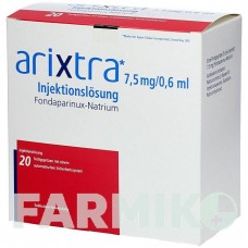 АРИКСТРА (ARIXTRA) 7,5 мг/0,6 мл раствор 20x0,6 мл - Фондапаринукс EMRA-MED