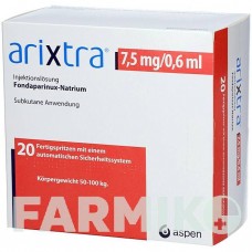 АРИКСТРА (ARIXTRA) 7,5 мг/0,6 мл раствор 20x0,6 мл - Фондапаринукс ORIGINALIS