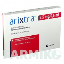 АРИКСТРА (ARIXTRA) 7,5 мг/0,6 мл раствор 7x0,6 мл - Фондапаринукс VIATRIS