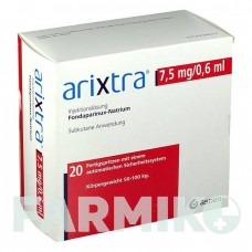 АРИКСТРА (ARIXTRA) 7,5 мг/0,6 мл раствор 20x0,6 мл - Фондапаринукс VIATRIS