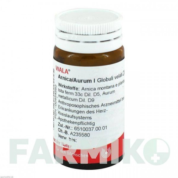 АРНИКА АУРУМ (ARNICA AURUM) глобули 20 г - Гомеопатия WALA HEILMITTEL