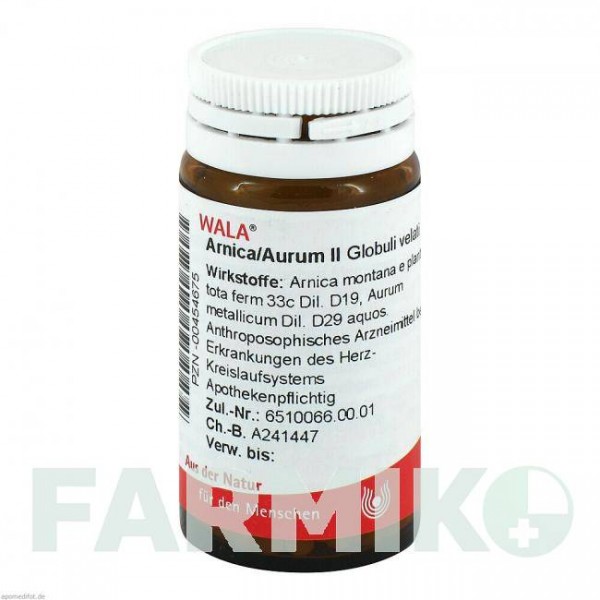 АРНИКА АУРУМ (ARNICA AURUM) глобули 20 г - Гомеопатия WALA HEILMITTEL