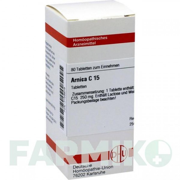 АРНИКА (ARNICA) C 15 таблетки 80 шт - Гомеопатия DHU