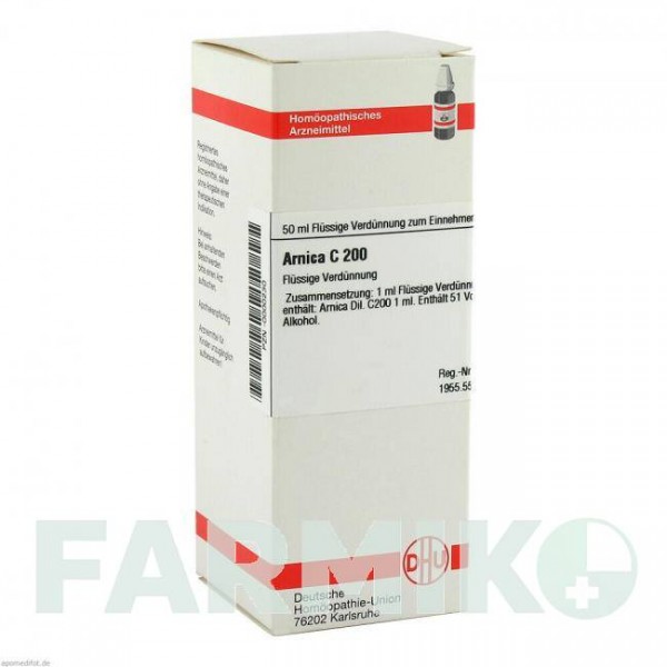АРНИКА (ARNICA) C 200 раствор 50 мл - Гомеопатия DHU